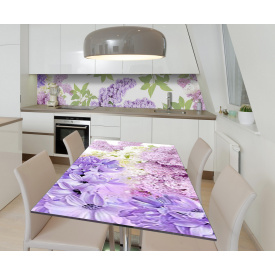 Наклейка виниловая на стол Zatarga "Нежная Сирень" 600х1200 мм