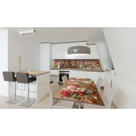 Наклейка вінілова на стіл Zatarga «Пишні Букети» 650х1200 мм Z180786/1st