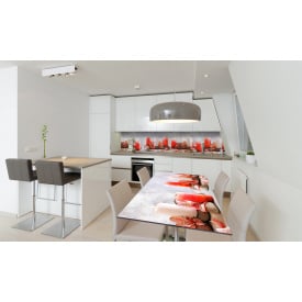 Наклейка вінілова на стіл Zatarga «Ніжні свічки та квіти» 600х1200 мм Z180396st