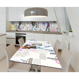 Наклейка вінілова на стіл Zatarga  "Стиль Нью-Йорк" 650х1200 мм Z181707/1st