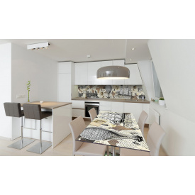 Наклейка вінілова на стіл Zatarga "Ретро Світ" 600х1200 мм Z180859st