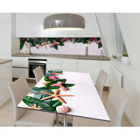 Наклейка 3Д виниловая на стол Zatarga «Тропические радости» 600х1200 мм (Z184378st)