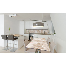 Наклейка вінілова на стіл Zatarga «Бежові Троянди» 600х1200 мм Z180842st