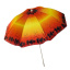 Пляжный зонт с наклоном Umbrella Anti-UV от УФ излучения Ø200 см красный 127-12527283 Кобижча