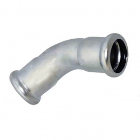 Коліно з нержавіючої сталі під прес InoxPres RM Inoxpres 35 45° ВВ (181035450)