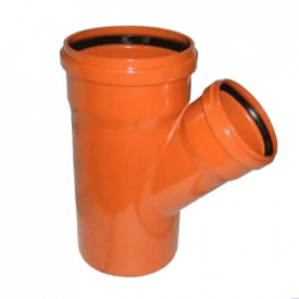 Трійник для зовнішньої каналізації REDI 110x110 45° ПВХ