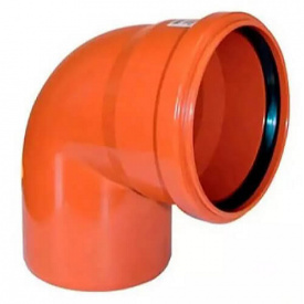 Коліно для зовнішньої каналізації REDI 110 87° ПВХ