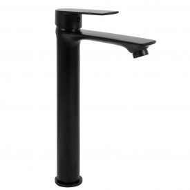 Змішувач для умивальника Rea Mayson Чорний Високий (REA-B5102)