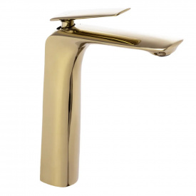 Змішувач для умивальника Rea Jager Золото Високий (REA-B5123)