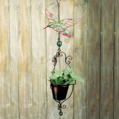 Декоративное подвесное кашпо Engard "Райская птичка" 56 см (BF-21) Вишневе