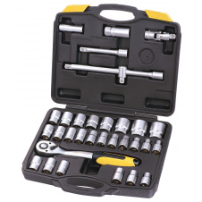 Набор насадок торцевых MASTERTOOL PROFI CrV 1/2" 8-32 мм трещотка 72Т 32 шт кейс 78-4032