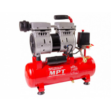 Компрессор бесшумный MPT PROFI OIL FREE 10 л 600 Вт 1450 об/мин 7 атм медная обмотка MAC60103S