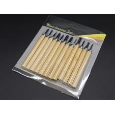 Набор фигурных резцов (стамески) по дереву Wood carving set 12 штук