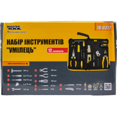 Набор инструмента MASTERTOOL Умелец 12 элементов (78-0312) Чернігів