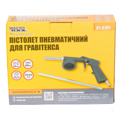 Пневмопістолет для гравітексу MASTERTOOL Ø9 мм 320-420 л/хв 4-7 бар 81-8701 Київ