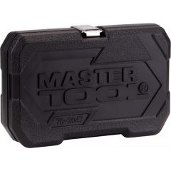 Набор насадок торцевых MASTERTOOL CrV 1/4" 4-14 мм трещотка 72Т 46 шт кейс 78-2047 Луцк