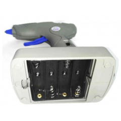 Термопістолет для силіконового клею на ножці дротовий/бездротовий JDER S-609 Сірий Київ