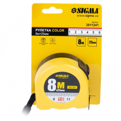 Рулетка Color 8м×25мм SIGMA (3811241) Тернополь