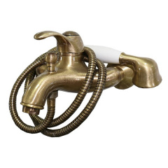 Смеситель для ванны Santan JAFAR 47ZZ5103 old bronze с душевым гарнитуром Косів