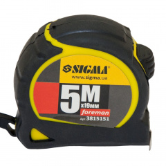Рулетка Foreman 5м×19мм SIGMA (3815151) Миколаїв