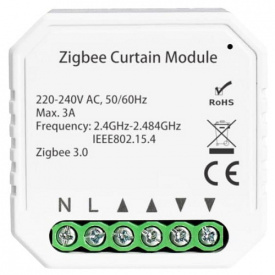 Розумний модуль для керування ролетами/карнизами Tervix ZigBee Roller Blind/Curtain Controller (437121)