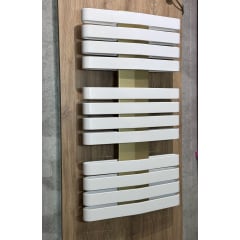 Рушникосушка водяна IRON D 925x500, Soft 9016/панель Brass Шостка