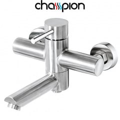 Смеситель для ванны короткий нос Champion Sus-009, (нержавеющая сталь) Львів