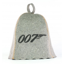 Банная шапка Luxyart "Агент 007" One size серый (LA-959)