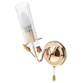 Бра с выключателем Классическое Brille 60W LK-84 Золотистый