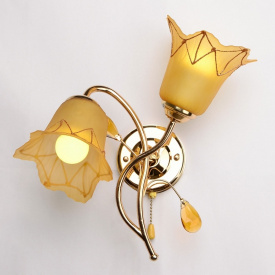 Бра с выключателем Флористика Brille 40W LK-335 Золотистый