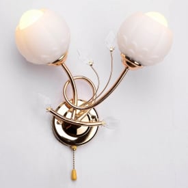 Бра с выключателем Классическое Brille 60W LK-424 Золотистый