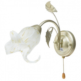 Бра с выключателем Флористика Brille 60W BKL-167 Золотистый