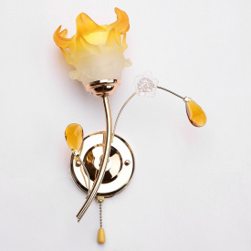 Бра с выключателем Флористика Brille LK-380 Золотистый