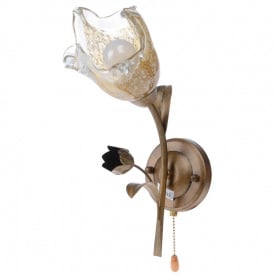 Бра с выключателем Флористика Brille 60W LK-193 Коричневый