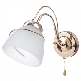 Бра с выключателем Классическое Brille 40W LK-076 Золотистый