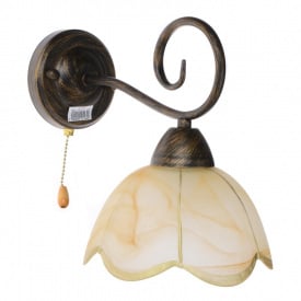 Бра с выключателем Кантри Brille 60W BKL-162 Коричневый