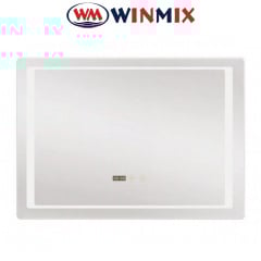 Зеркало для ванной комнаты Winmix STYLE MR03-90x70 (с LED-подсветкой, часы, антизапотевание) Курінь