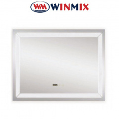 Зеркало для ванной комнаты Winmix LIGHT MR01-70x50 (с LED-подсветкой, часы, антизапотевание) Івано-Франківськ
