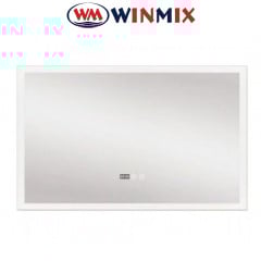 Зеркало для ванной комнаты Winmix FLAТ MR04-100x60 (с LED-подсветкой, часы, антизапотевание) Рівне