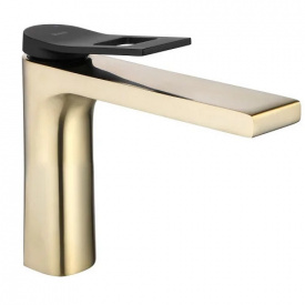 Змішувач для умивальника Rea Soul Золото Мат Низький (REA-B9960)