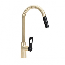 Змішувач для кухні Rea Soul Золото Чорний (REA-B6205)