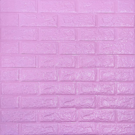 Самоклеюча 3D панель Sticker Wall SW-00001334 Пурпурна 700х770х5мм