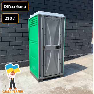 Туалетна кабіна біотуалет Люкс зелена Техпром