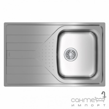 Прямоугольная кухонная мойка с сушкой Teka Universe 45 1B 1D 115110029 нержавеющая сталь микродекор