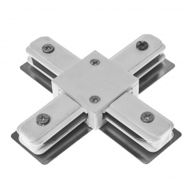 Соеденитель шинопровода перекрестный Brille Металл HD-17 Белый L8-026