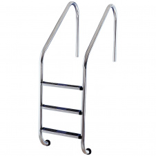 Flexinox Лестница для бассейна Flexinox Overflow (3 ступени), для широкого борта, AISI-304