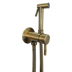 Гигиенический душ со смесителем Paffoni Tweet Round Mix, бронза (ZDUP110BR)