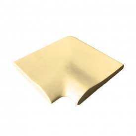 Aquazone Угловой копинговый камень Aquazone 250x300x50-25 мм, бежевый