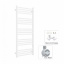 Полотенцесушитель комбинированный Terma Fiona 1140x530 White тен MOA + вентиль Integra Курень