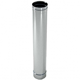 Труба димохідна L = 1м нерж. Ø150 0.6 мм